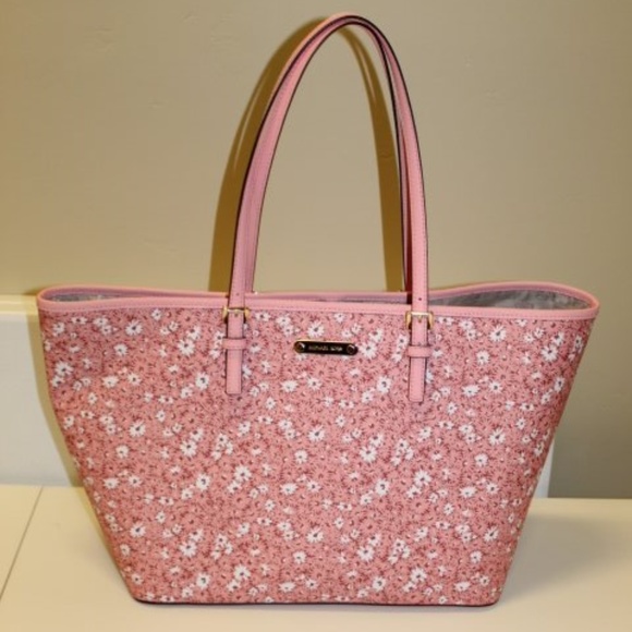 Michael Kors Handbags - MICHAEL KORS MK Tote Bag Large Light Pink Floral